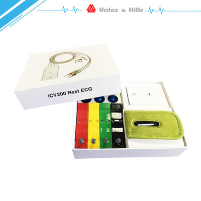 Resting Simultaneous 12 Lead Mobile ECG Machine Medical IPad ECG With CE / ISO