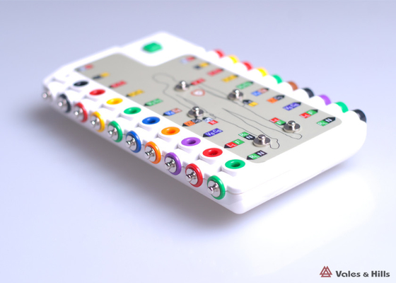 ABS Plastic ECG Simulator White Detector For IOS Wireless Bluetooth Connection
