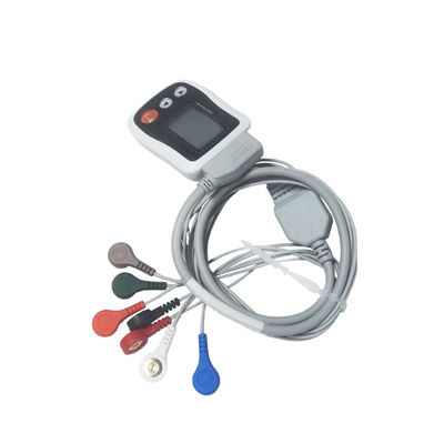 CE / FDA Approved Holter ECG 12 Channel 24-72 Hour Holter White Monitor