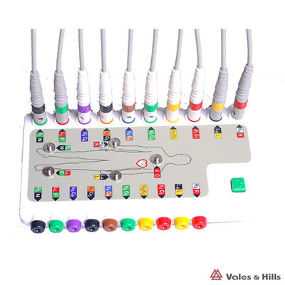 IOS Bluetooth Connection ECG Patient Simulator For Atrial Fibrillation White Monitor