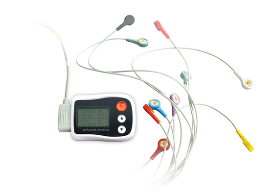 LCD Ekran Ekran Holteri Monitörü ve EKG Analiz Yazılımı 24 Saat Kayıt Saati