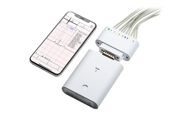 Kablosuz Bluetooth ile Iphone Ecg İzleme Cihazı Beyaz Plactis Kaydedici
