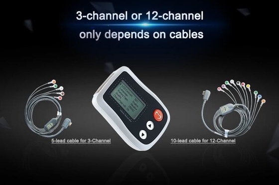 Beyaz Gezici EKG İzleme 24 - 72 Saat Akıllı Holter Monitörü Algılama