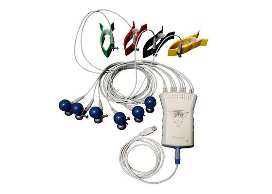 0.4uV Çözünürlüklü 12 Kurşun El Ekg Monitörü Taşınabilir Eeg Makinesi