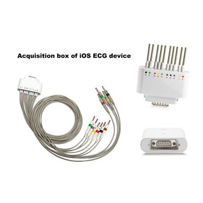 Akıllı Simultenaous 12-lead Dinlenme Amplifikatörü iOS Bluetooth EKG Makinesi
